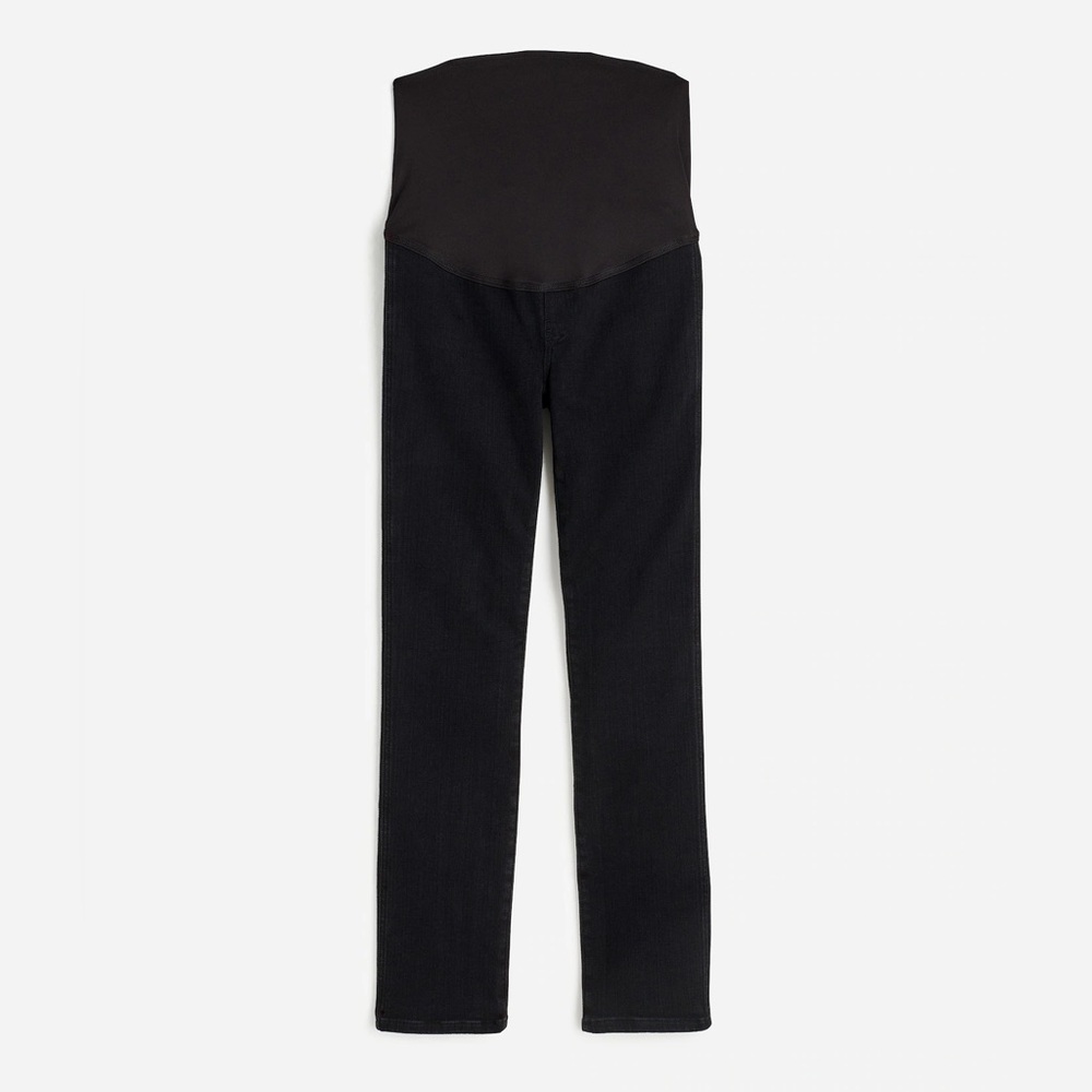 NWOT Madewell Maternity Over-the-Belly Mid-Rise Stovepipe Jeans Black 25